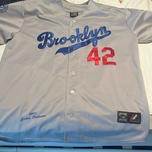 Authentic Cooperstown collection, Jackie Robinson jersey. Never worn!! New